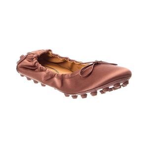 Tod's Gommini Satin Flat, Brown